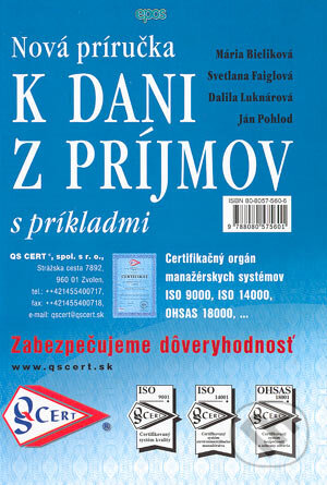 Nová príručka k dani z príjmov s príkladmi - Kolektív autorov, Epos, 2004