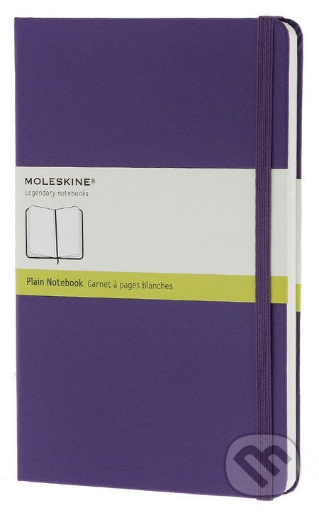 Moleskine – stredný čistý zápisník (pevná väzba) – fialový, Moleskine