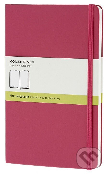Moleskine – stredný čistý zápisník (pevná väzba) – tmavoružový, Moleskine