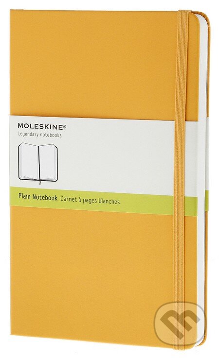 Moleskine – stredný čistý zápisník (pevná väzba) – žltooranžový, Moleskine