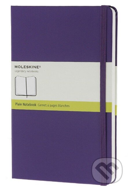 Moleskine – malý čistý zápisník (pevná väzba) – fialový, Moleskine