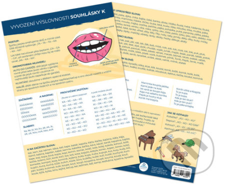 Vyvození výslovnosti souhlásky K (Logopedická karta) - kniha z kategorie Logopedie