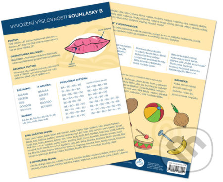 Vyvození výslovnosti souhlásky B (Logopedická karta) - kniha z kategorie Logopedie