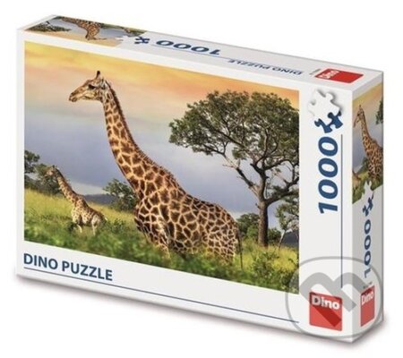 Žirafí rodina - puzzle z kategorie Zvířata
