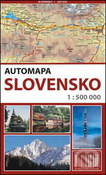 Automapa Slovensko 1 : 500 000, Mapa Slovakia, 2013