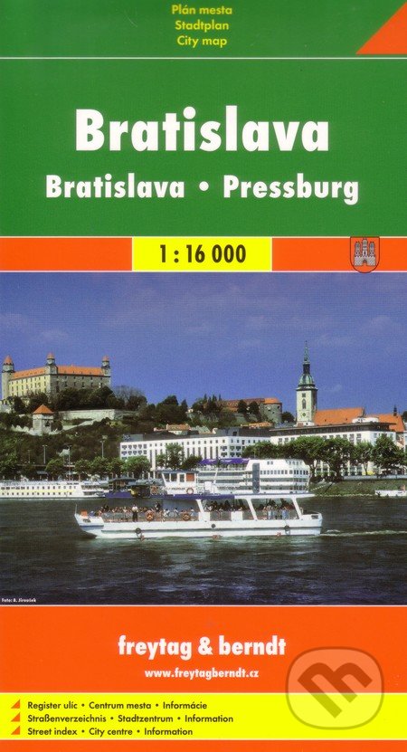 Bratislava 1:16 000, freytag&berndt, 2017