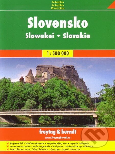Slovensko 1:500 000, freytag&berndt, 2011