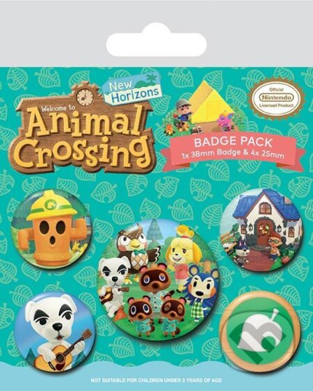 Sada odznakov Animal Crossing, EPEE, 2022