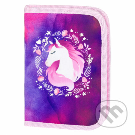 Školní penál klasik Baagl Kůň (dvě chlopně)