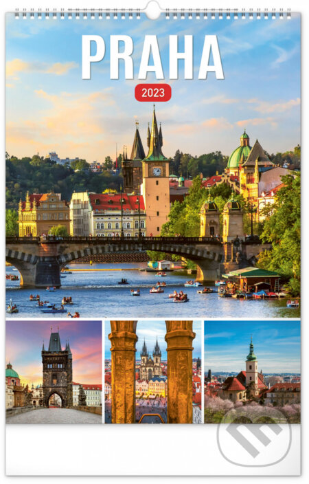 Nástěnný kalendář Praha 2023, Presco Group, 2022