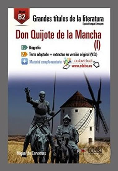 Don Quijote de la Mancha /B2/ - Miguel de Cervantes, Edelsa, 2015