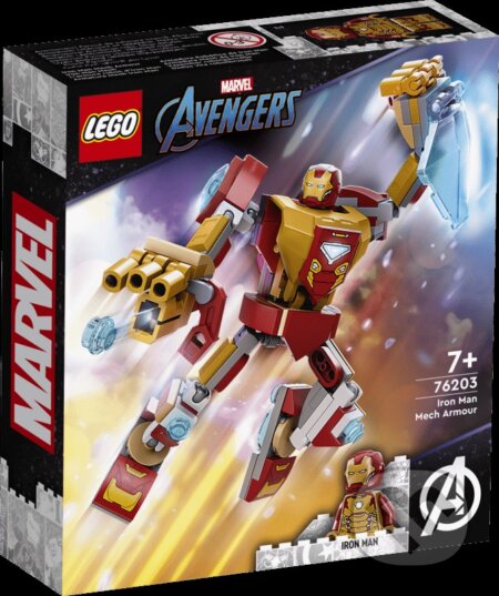LEGO® Marvel 76203 Iron Manovo robotické brnenie, LEGO, 2022