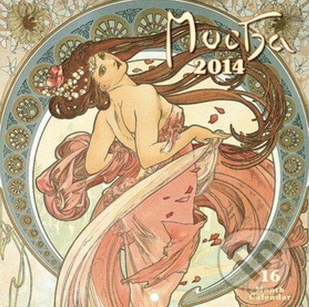 Alfons Mucha  - nástěnný kalendář 2014, Presco Group, 2013