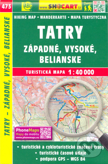 Tatry - Západné, Vysoké, Belianske 1:40 000, SHOCart, 2021