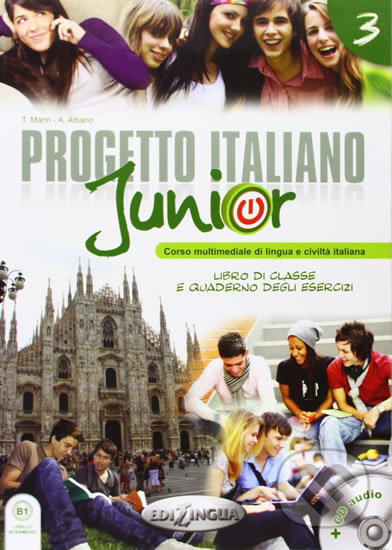 Progetto Italiano Junior 3: Libro di classe e Quaderno degli esercizi + CD Audio + DVD - Telis Marin, Edilingua, 2013