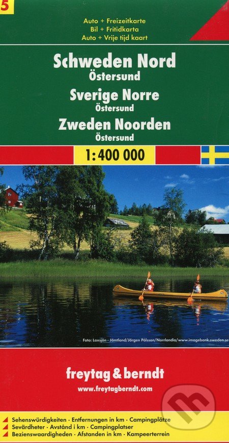 Schweden Nord 1:400 000, freytag&berndt, 2011