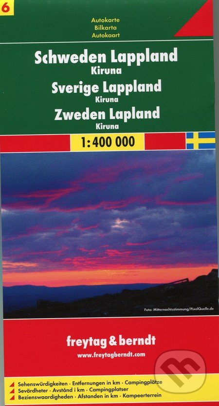 Schweden Lappland 1:400 000, freytag&berndt, 2012