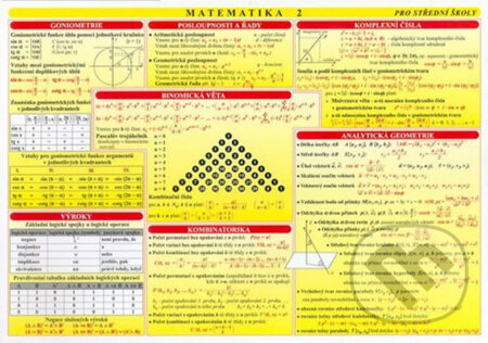 Matematická tabulka 2 pro SŠ (A4) - Martina Vašáková, Eva Kočová, MC nakladatelství, 2014