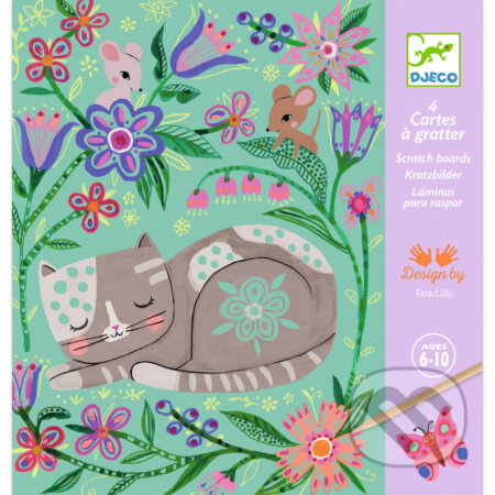 Vyškrabovacie obrázky: Stretnutia v záhradke