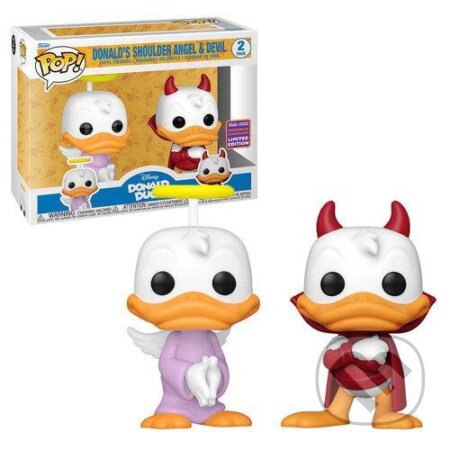 Funko POP Disney: Donald Duck - 2PK Donald’s Shoulder Angel and Devil (2022 shared WonderCon exclusive), Funko, 2022