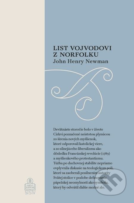 List vojvodovi z Norfolku - John Henry Newman, Spolok svätého Vojtecha, 2022
