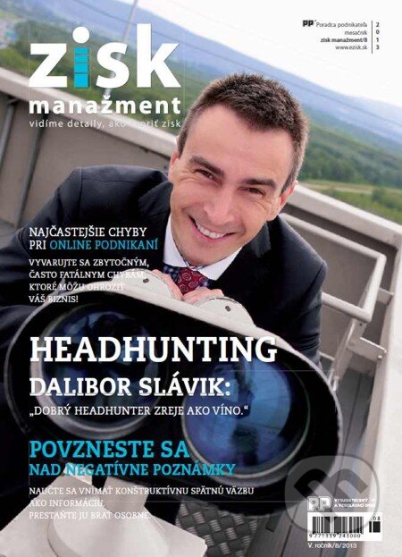 E-kniha: Zisk manažment, 08/2013 (Poradca podnikateľa)