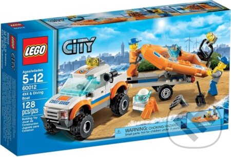 LEGO City 60012 - Džíp 4x4 a potápačský čln, LEGO, 2013