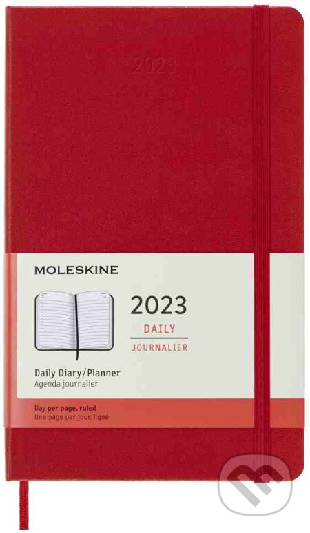 Moleskine – 12-mesačný denný červený diár 2023, Moleskine, 2022