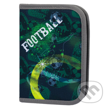 Školní penál klasik Baagl Fotbal (dvě chlopně)