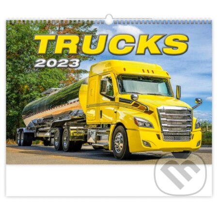Nástěnný kalendář Trucks 2023, Helma365, 2022