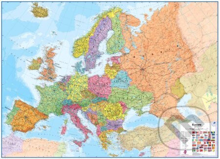 Európa - politická mapa 1:3,2 mil., TATRAPLAN, 2022