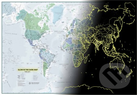 Svet - svietiaca mapa 1:44 mil., TATRAPLAN, 2022