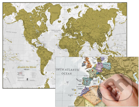 Svet - stieracia mapa, TATRAPLAN, 2022