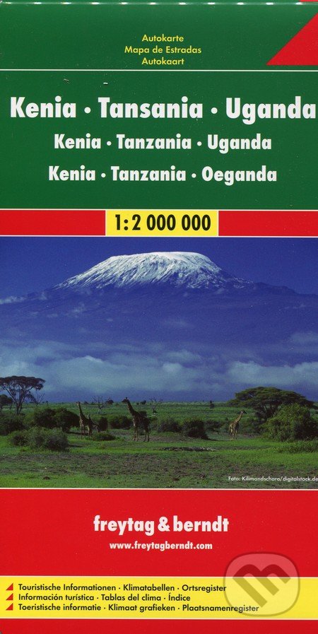 Kenia, Tansania, Uganda 1:2 000 000, freytag&berndt, 2013