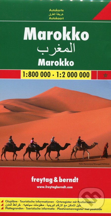 Maroko 1:800 000  1:2 000 000, freytag&berndt, 2018