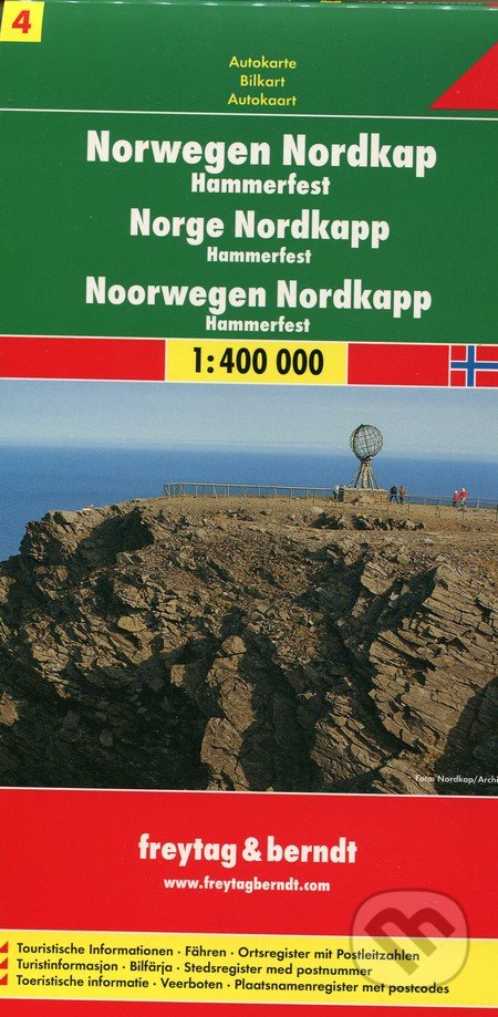 Norwegen Nordkap 1:400 000, freytag&berndt, 2017