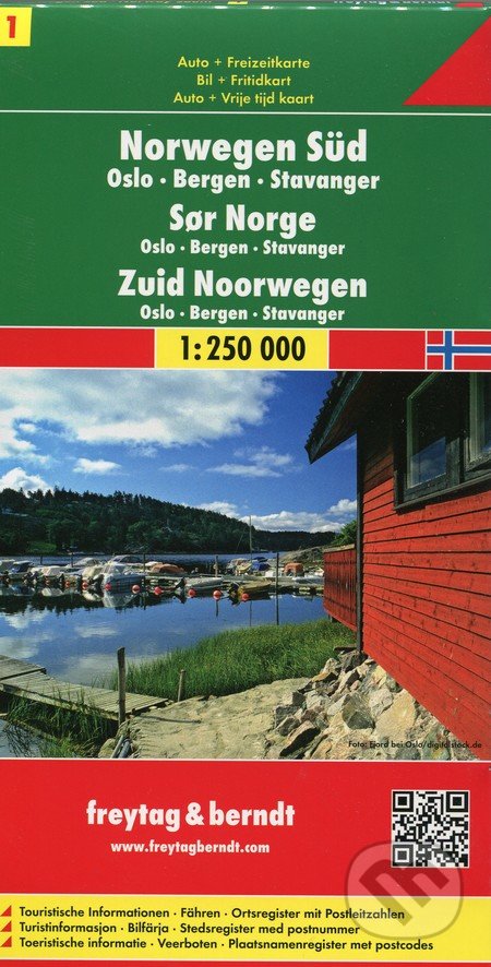 Norvegen Süd 1:250 000, freytag&berndt, 2017