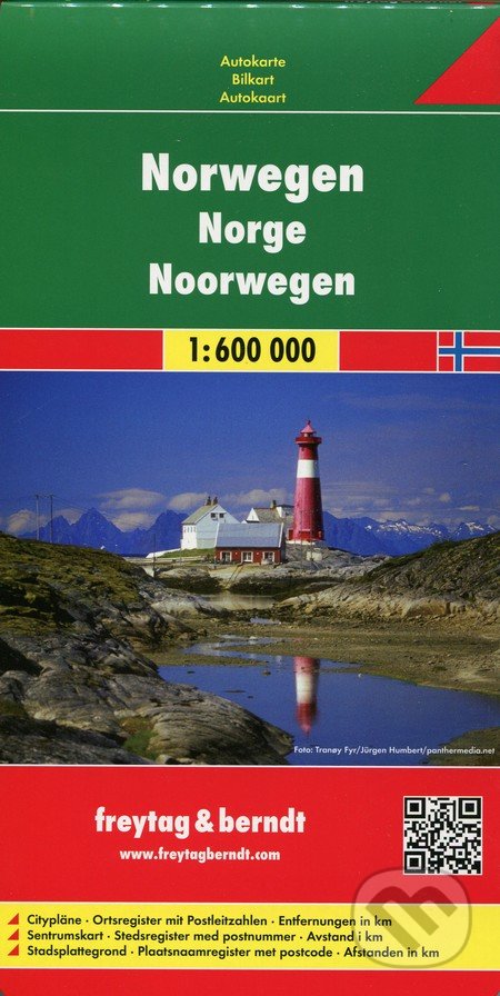 Norwegen 1:600 000, freytag&berndt, 2016