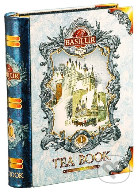 Basilur Kniha modrá malá (Pyramidové sáčky - čierny s arómou)