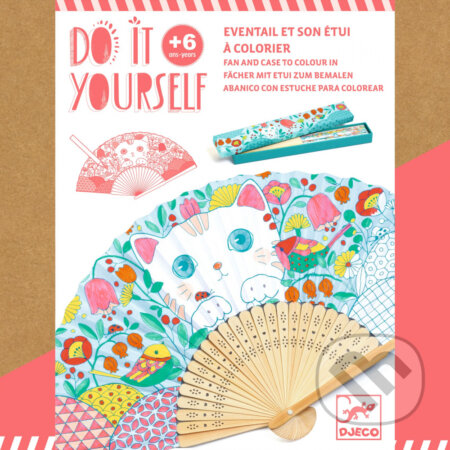 DIY:Vyrob si sám vejár (Koneko v škatuľke, vyfarbovanie)