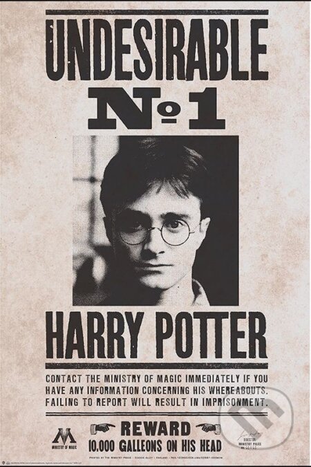 Plagát Harry Potter - Undesirable n°1, ABYstyle, 2022