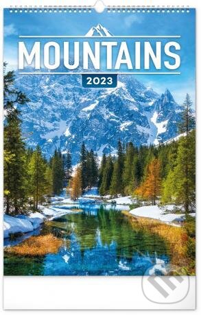 Nástěnný kalendář Mountains 2023, Presco Group, 2022