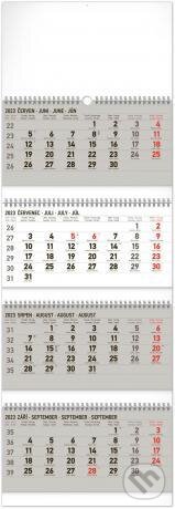 Nástěnný 4měsíční kalendář 2023 (standard, skládací), Presco Group, 2022