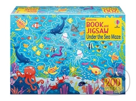 Book and Jigsaw Under the Sea Maze - Sam Smith,  Valeria Danilova (ilustrátor), Usborne, 2022