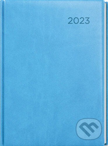 Denní diář David Vivella A5 Světle modrá, Baloušek, 2022