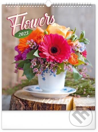 Nástěnný kalendář Flowers 2023, Presco Group, 2022