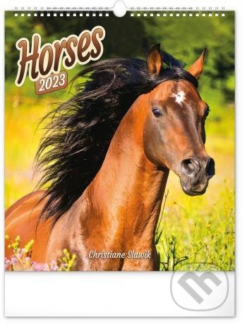 Nástěnný kalendář Horses 2023, Presco Group, 2022
