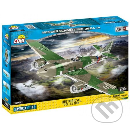 II WW Messerschmitt ME 262A-1A, 1:32, 390 kostek, 1 figurka - hra z kategorie Stavebnice