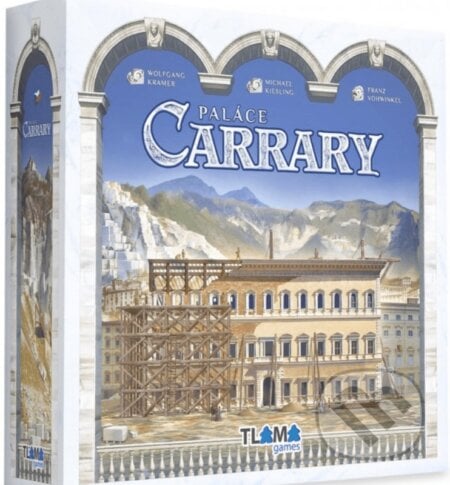 Paláce Carrary CZ+EN (The Palaces of Carrara) - Michael Kiesling, Wolfgang Kramer, Tlama games, 2022