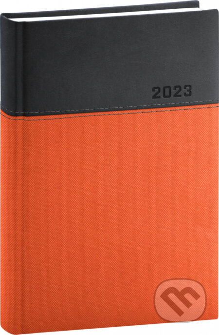 Denný diár Dado 2023, oranžovo–čierny, Presco Group, 2022